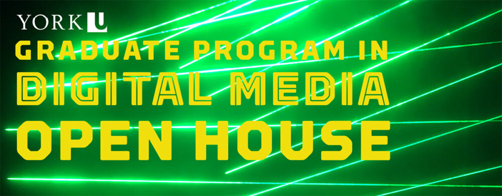 Graduate Program in Digital Media Open House promotional image
