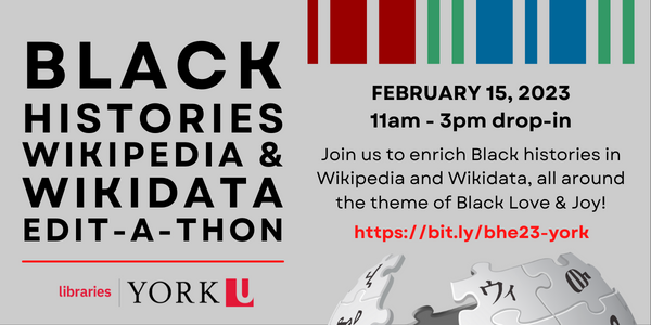 Black Histories Wikimedia and Wikidata Edit-a-Thon Banner