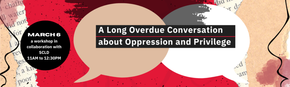 Inclusion Week: A Long Overdue Discussion about Oppression and Privilege banner