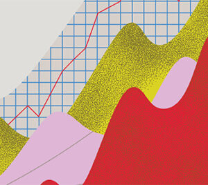 a pattern of waves in different colors for DARE poster